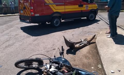 Colisão de  Carro e Moto em Fraiburgo