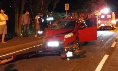 Veículo com placas de Fraiburgo envolve em grave acidente em Videira 
