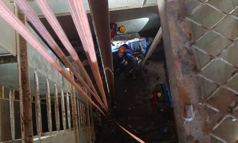 Homem caí em fosso de aproximadamente 20 metros em Campos Novos