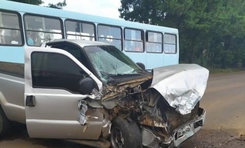 Colisão envolvendo Carro e Ônibus em Fraiburgo