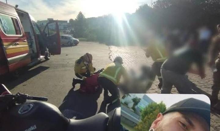 Identificado a vítima do acidente:Jovem de 27 anos morre em grave acidente de moto na SC-350, em Lebon Régis