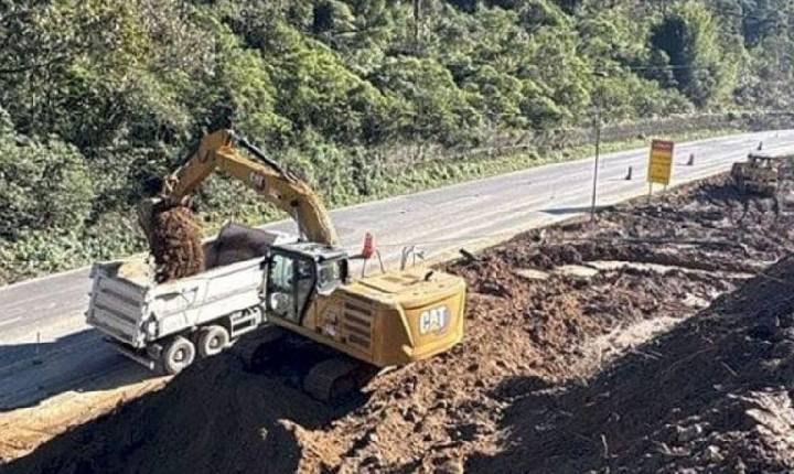 Serra Dona Francisca será totalmente interditada no km 15,7 para detonação de rochas