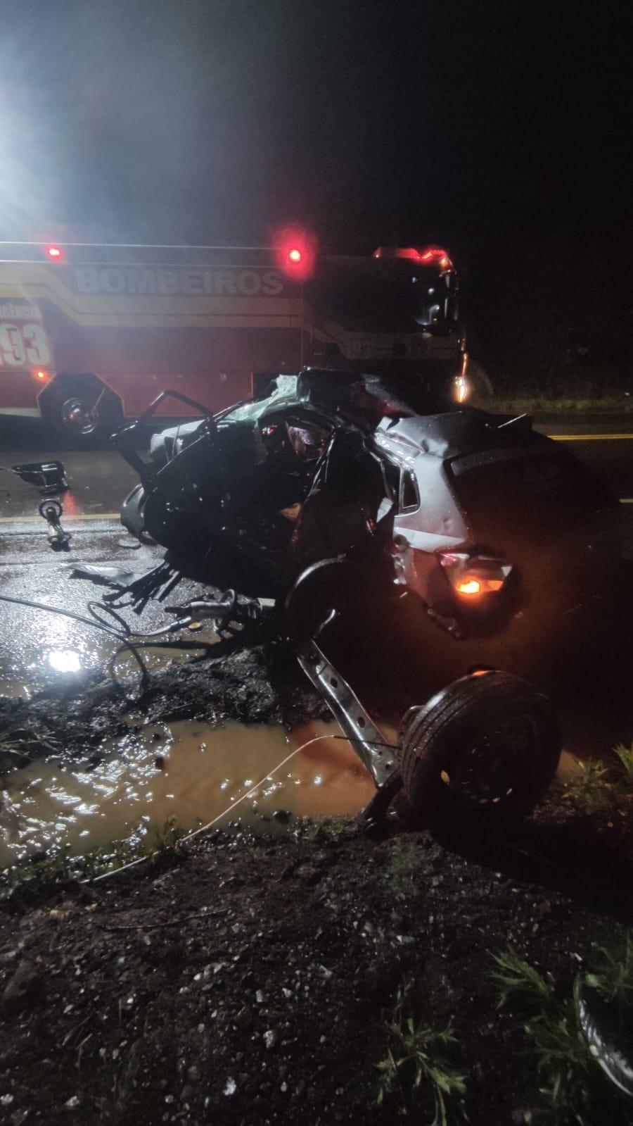 Colisão Grave na SC-355 Deixa Três Feridos em Lebon Régis, Meio-Oeste Catarinense